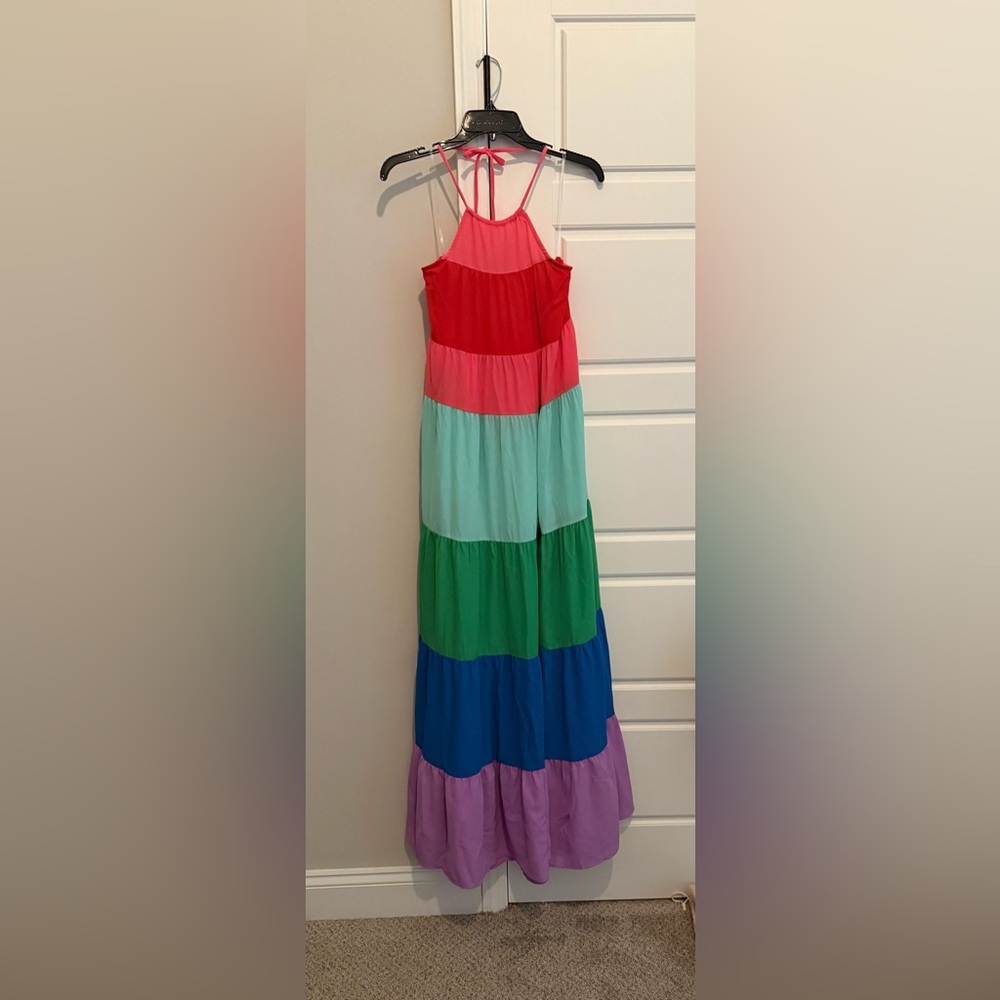 Colorful Tiered Maxi Dress
